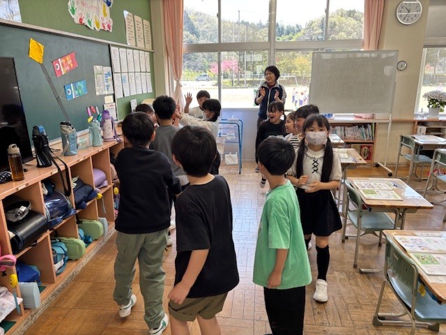 リズムに合わせて