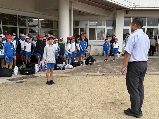 出発のあいさつ