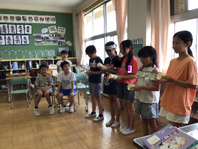 だれが遠くに飛ぶかな？