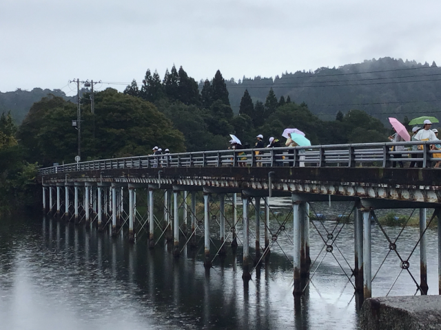 十六橋水門にて