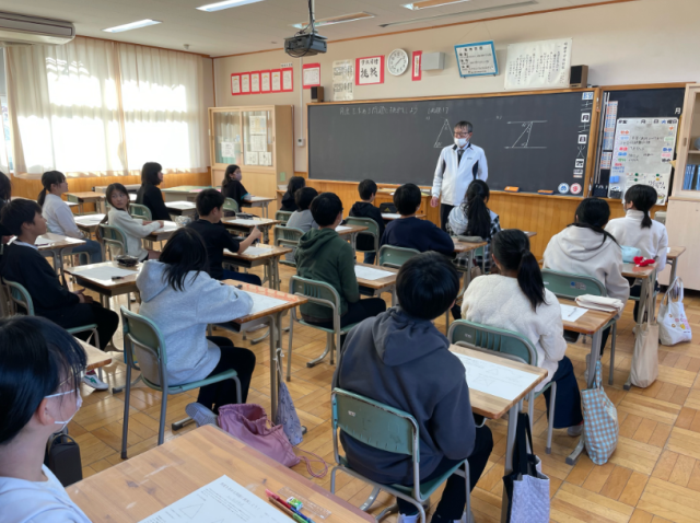 授業体験（数学、角度）