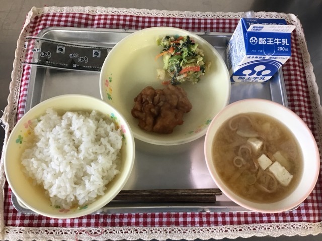 今日の給食です