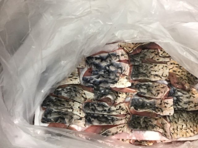 切り身の鯉です