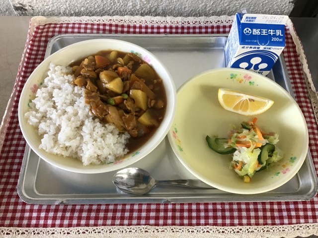 今日の給食です