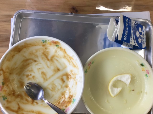 １年生完食　きれいに食べました