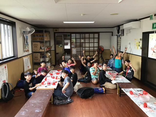 番匠　赤べこ絵付け体験