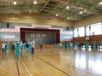 ラジオ体操第一の練習