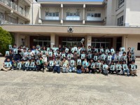学校に帰ってきてから記念撮影