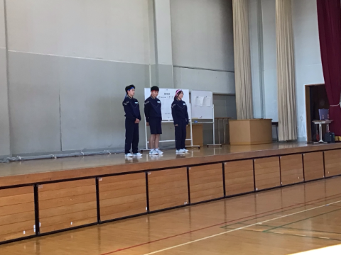 競技上の注意を体育係から