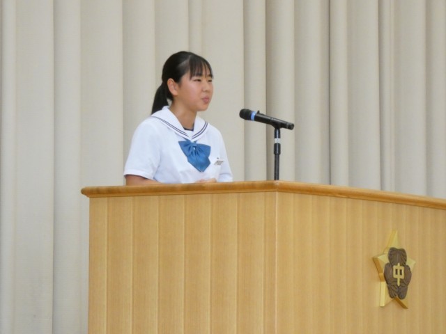 英語弁論大会(創作の部)の発表