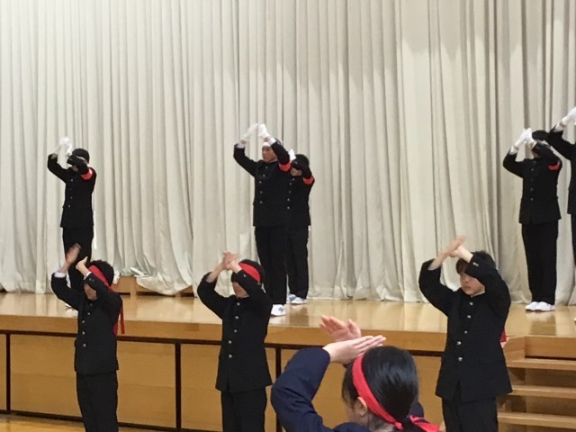 応援団によるエール