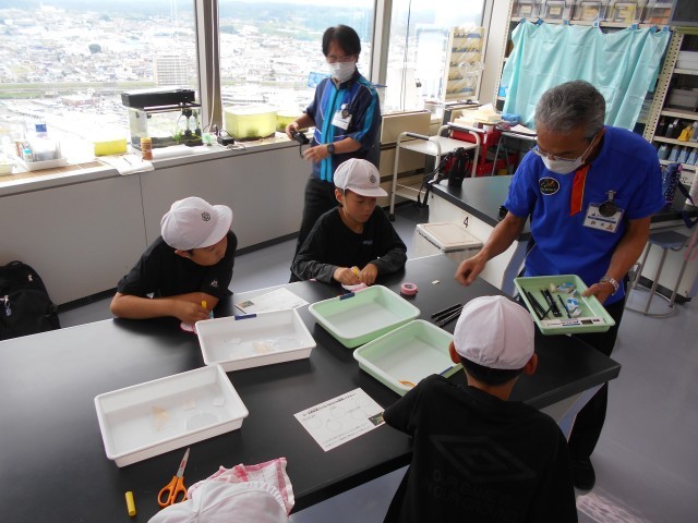ビー玉顕微鏡作り