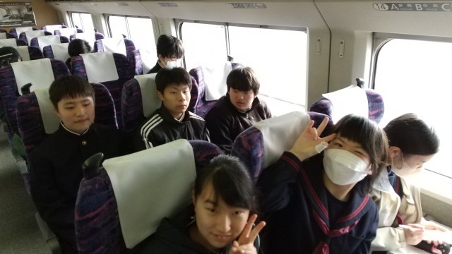 新幹線に乗りました。